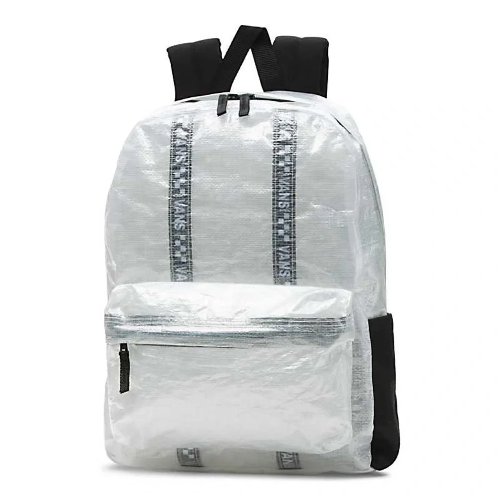 VANS Old Skool Backpack Clear Black 16.5 L x 12.75 W x 4.75 D